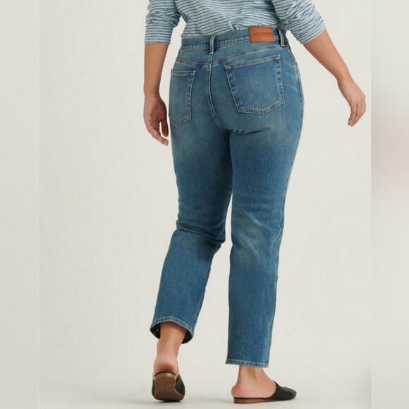 Lucky Brand Mid-Rise Authentic Straight Leg Medium Wash Cotton Denim Jeans 12/31 - Picture 14 of 16